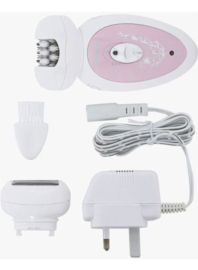 GEEPAS 2-In-1 Electric Epilator White/Pink - Image 3