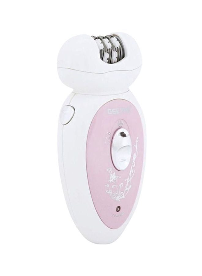 GEEPAS 2-In-1 Electric Epilator White/Pink - Image 2