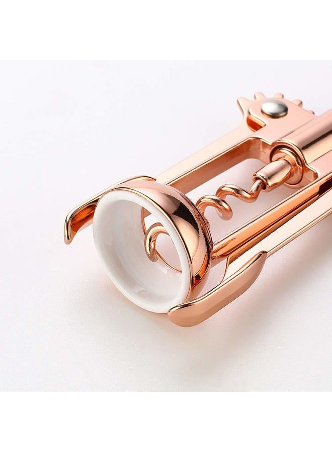 JXS Simple Wing Corkscrew Gold Wine Opener and Beer Opener, Multifunctional Wine Corkscrew Opener - Image 5