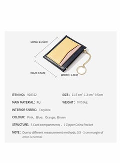 SYOSI Small Purses for Women, Blocking Wallet Large Capacity, Short Mini Wallet Card Holder, Short Leather Wallet Purse with Zipper Pocket, Womens Purse with Card Slots (Blue)  - Image 2