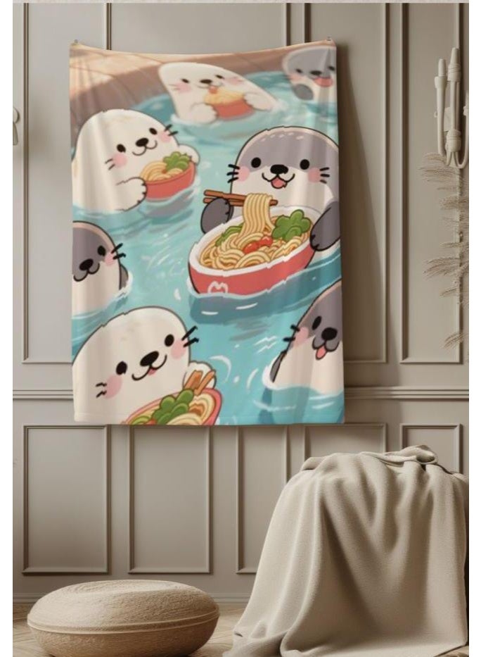 general Children's or student cartoon flannel thin blanket (warm and comfortable, suitable for sleep, games) 100cm*150cm - Image 1