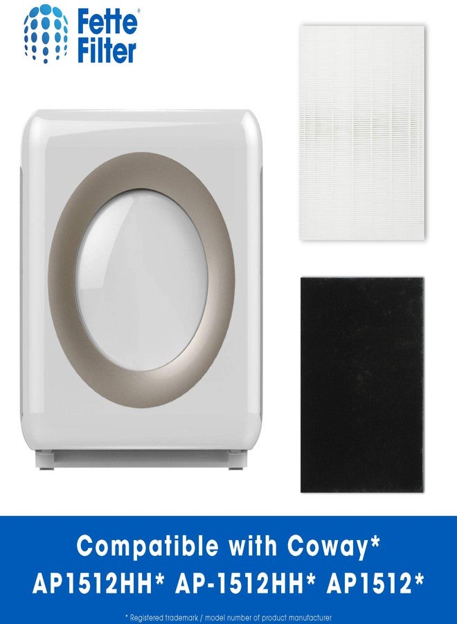 Fette Filter - 2 Hepa with 4 Pre Filter 200M / AP-1512HH Premium H13 True Hepa Filter Set Compaible with Coway AP-1512HH AP1512HH AP-1512HH-FP Airmega 200M AP-1518R 200M(W) # 3304899 - Image 5