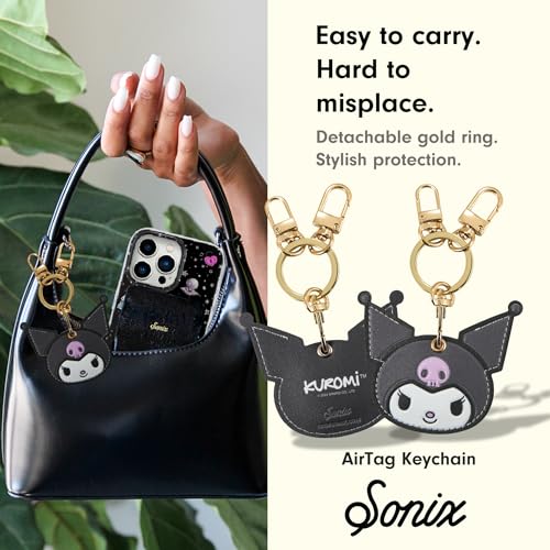 Sonix حافظة سلسلة مفاتيح شخصية سانيكس × سانريو متوافقة مع آبل إير تاج | غطاء واقي لسلسلة مفاتيح إير تاج | كورومي - Image 4