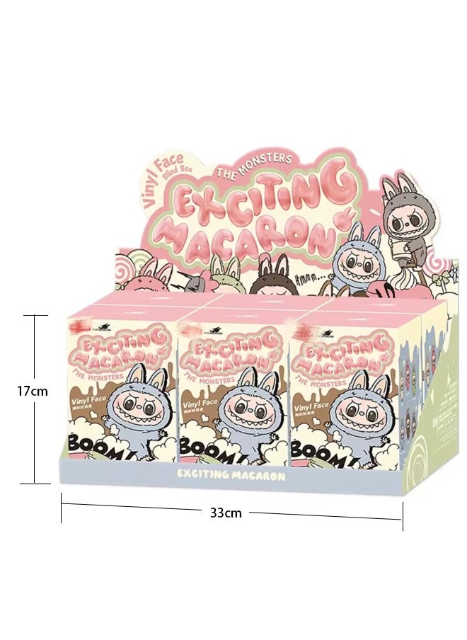Generic - First generation Labubu THE MONSTERS Exciting Macaron Series Random 6 piece Pop Mart blind box Collectible Toy Art（Blind box） - Image 1