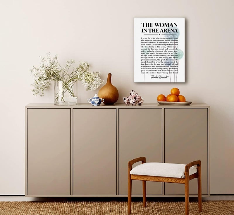 WKYAER The Woman in the Arena Inspirational Canvas Art - Image 2