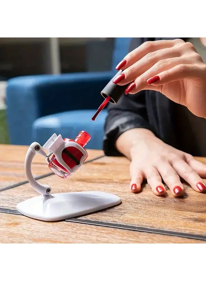 Nail Polish Bottle Stand Holder Clip Nail Tool Rack Ergonomic Grip Manicure Pedicure Accessory - Image 1