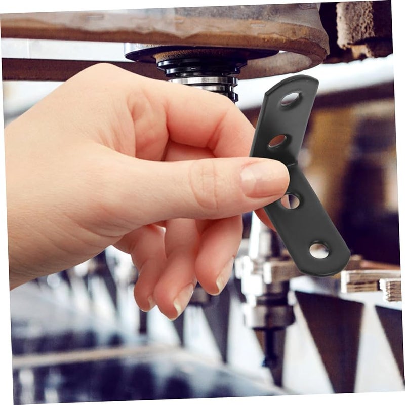 TEHAUX 28pcs Stainless Steel L Shaped Brackets 90 Degree Angle for Shelves Desk Cabinet Quick Installation - Image 5