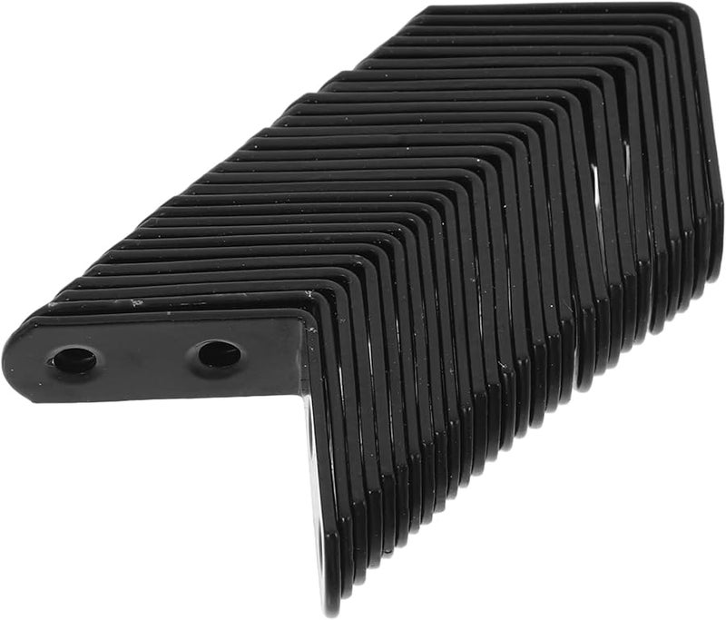 TEHAUX 28pcs Stainless Steel L Shaped Brackets 90 Degree Angle for Shelves Desk Cabinet Quick Installation - Image 2