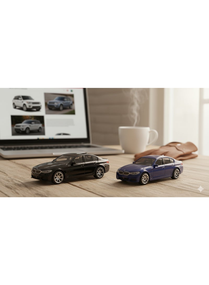 D-Power 1:64 Diecast BMW M550i – Licensed Collectible Model Car (Assorted Colors Indigo/Black, 1 Piece) | Metal Body, Free-Rolling Wheels - Image 2