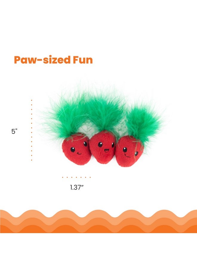 Catstages Straw-Babies Cat Dental Catnip Mesh Toy, Pink - 3 Pack - Image 5