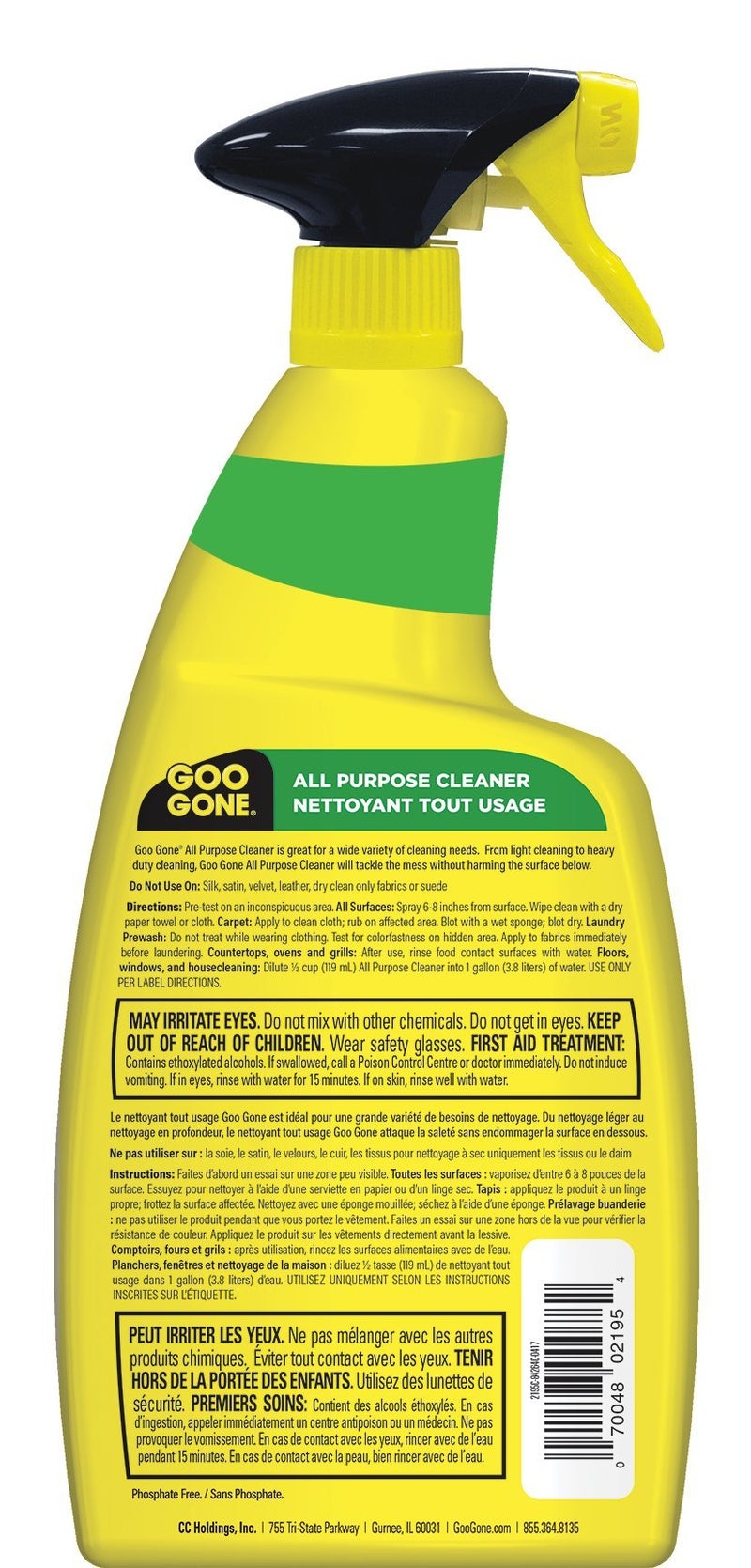 Goo Gone منظف غو غون متعدد الأغراض - 32 أونصة - يزيل الأوساخ، والشحوم، والجراثيم، متعدد الأسطح، متعدد الأغراض، مزيل الشحوم، رذاذ التنظيف - Image 2