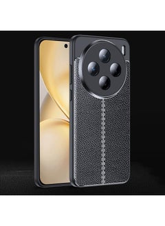 Zaboon For vivo X200 Pro mini Litchi Texture Shockproof TPU Phone Case(Black) 