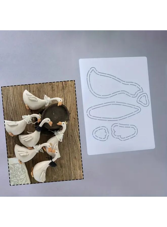 Little Goose Template DIY Craft Stencil Washable Reusable Handmade Gift Mold - Image 1