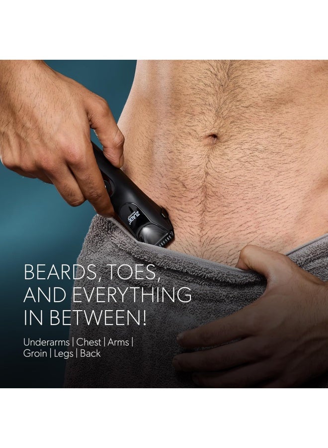 زلاد ماكينة حلاقة    و   | ماكينة حلاقة احترافية متعددة للرجال | لاسلكية، مقاومة للماء، ودقيقة | ماكينة حلاقة شعر ولحية الكل في واحد - Image 3