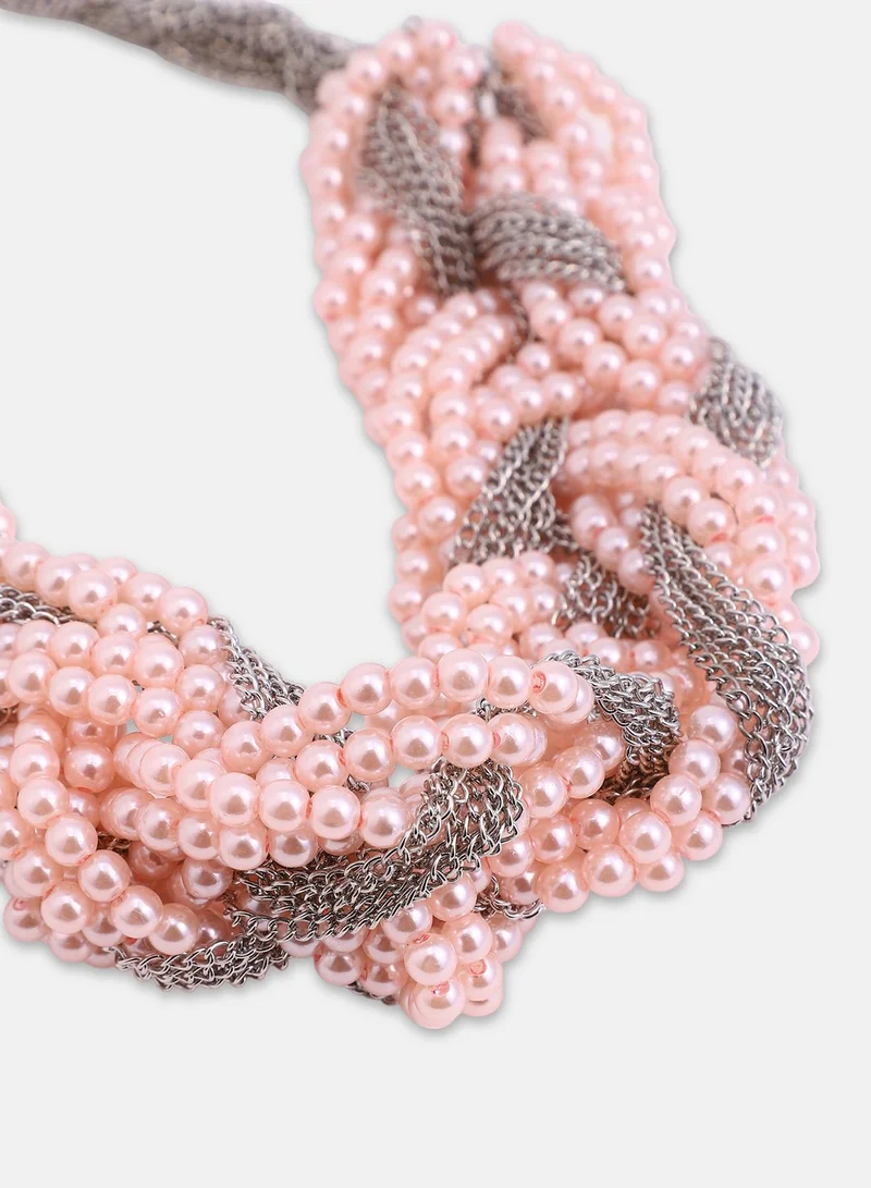 Sohi  Braided Multi-Strand Necklace for Women | Best Price UAE