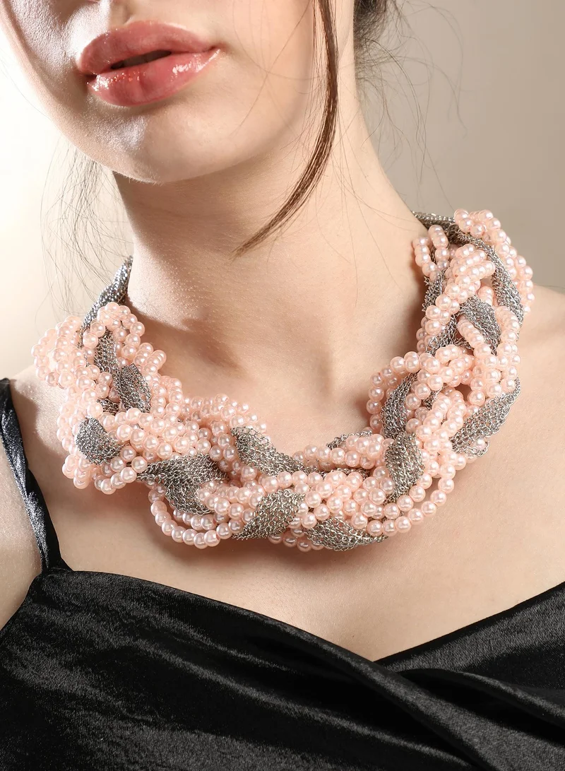 سوهي Women's The Braided-Bead Statement Necklace