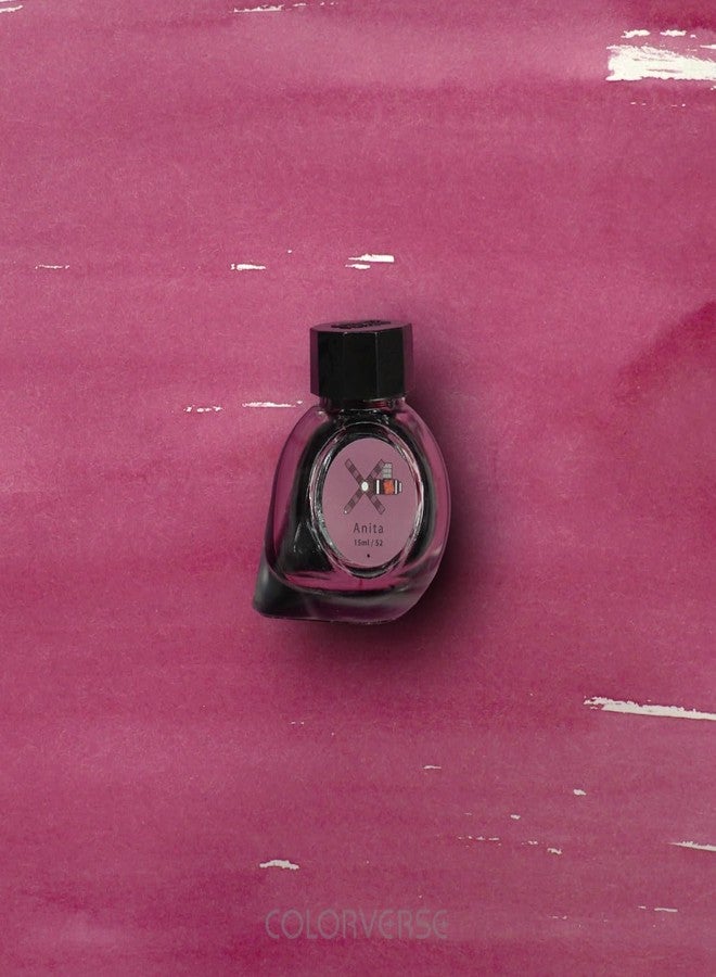 Colorverse Arabella & Anita | Green & Pink | Fountain Pen Ink Bottles | 65ml & 15ml | Dye Based | 2 Bottle Set | Multiverse Series - Image 3