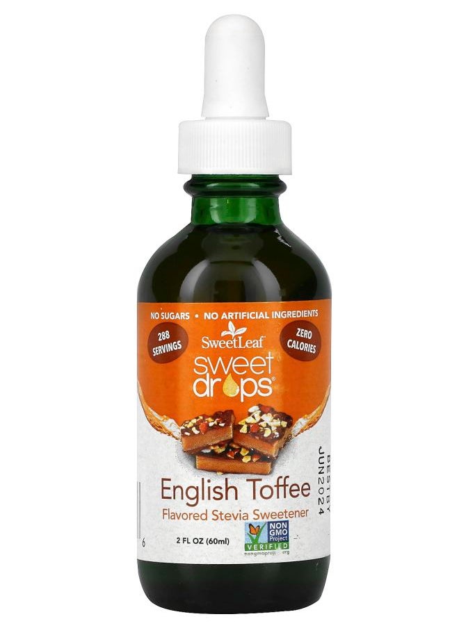 Wisdom natural SweetLeaf Sweet Drops English Toffee 2 fl oz (60 ml) 