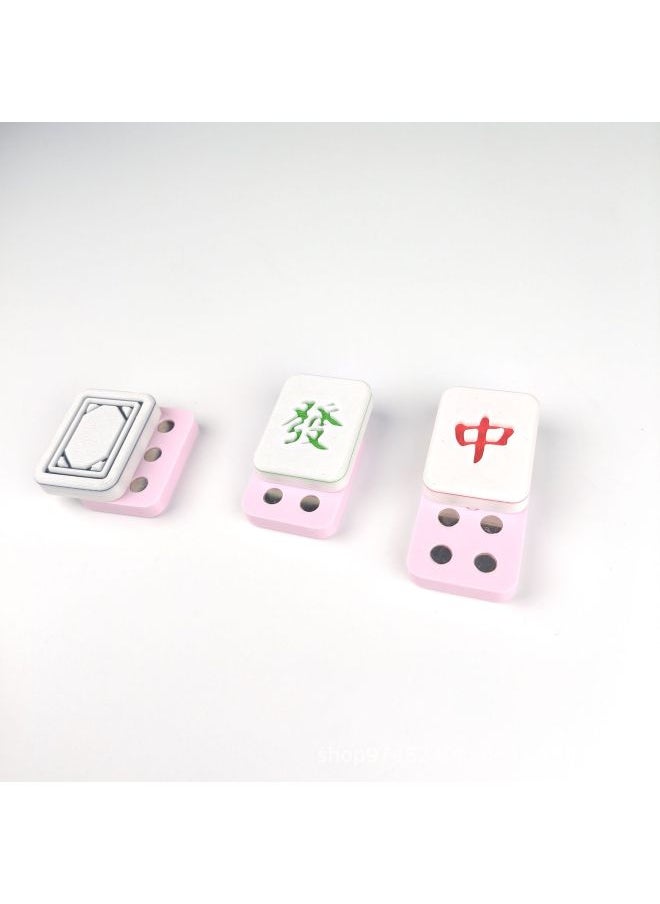 null - Mahjong Red Medium White Board Fortune Push Card Decompression Decompression Toy Unlimited Direct Push Pop Coin Winning Card Artifact-Color:1 Black Whiteboard - Image 1
