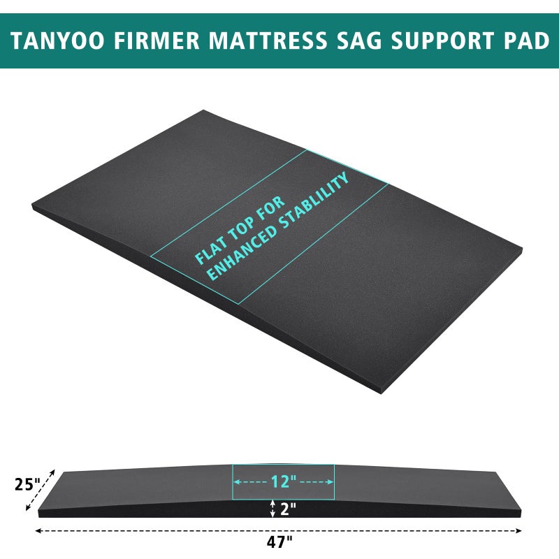 TANYOO Sagging Mattress Support Fix Sinking Beds High Density Foam Insert Pad for Sagging Bed Repair and Extends Life 47 x 25 x 2 Inches Pack of 1 - Image 5