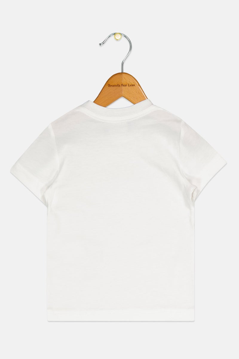 DSQUARED2 Toddlers Boy Crew Neck Short Sleeve Brand Logo T-Shirt, White - Image 2