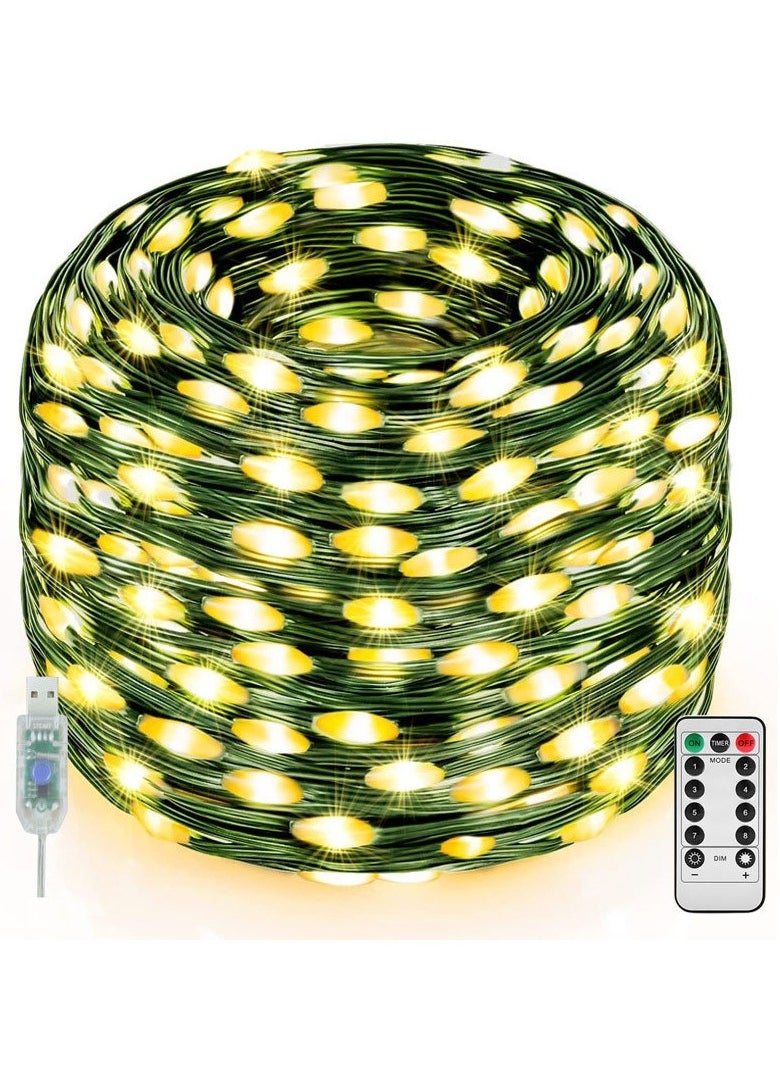 Topcore LED Llight String Outdoor Waterproof Christmas Holiday Garden Decoration, Length: 30m 300 Light  - Image 1