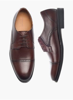 DUCHINI Mens Solid Lace-Up Derby Shoes  - Image 2