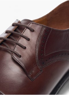 DUCHINI Mens Solid Lace-Up Derby Shoes  - Image 4