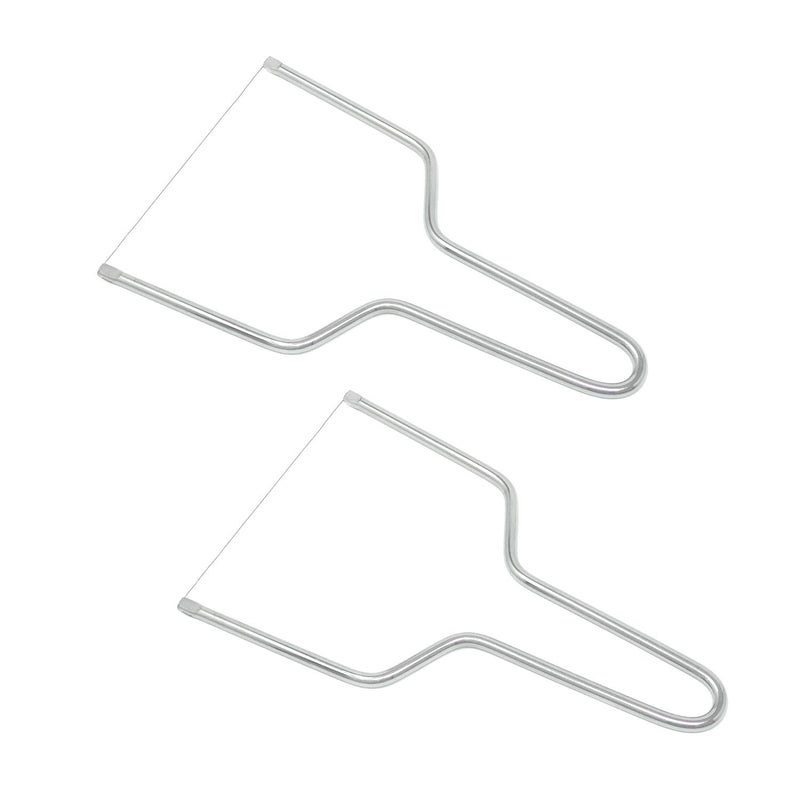 HONBAY Honbay 2PCS Stainless Steel Butter Cheese Wire Cutters Slicers Knives for Kitchen for soft cheese 