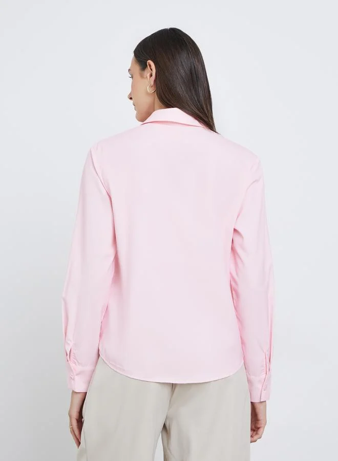 Styli Styli Floral Print Spread Collar Buttoned Shirt