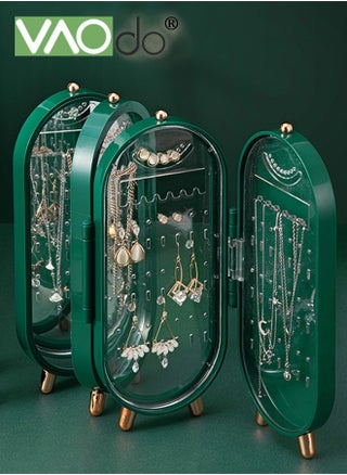 4-layer Foldable Jewelry Storage Box Visible and Easy to Take Jewelry Display Cabinet with Mirror Large Capacity Moisture-proof Ash-proof Storage Box - pzsku/ZD820C6F48057A55B6AA2Z/45/1747731818/866819e4-4f4f-4bb7-8993-c52c9194ca84