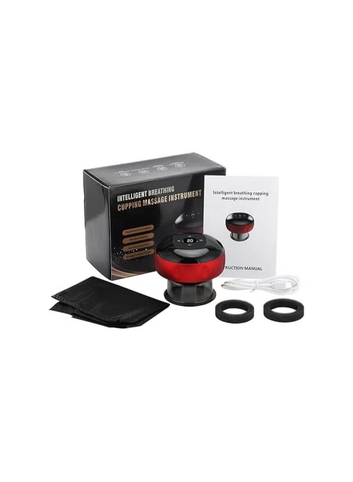 مجموعة علاج الحجامة 4 في 1 مع 12 وضع للتدليك، جهاز حجامة كهربائي ديجتال لإزالة السيلوليت بشكل فعال، قابل لإعادة الشحن بمنفذ USB لتحسين صحتك وعافيتك - Image 2