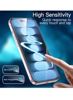 KASTWAVE 3 Pack Designed For Iphone15 Pro Max Privacy Screen Protector Tempered Glass Privacy Protection [9h Hardness],Easy Install Kit,99% HD Bubble Free Case Friendly, Anti Scratch  - Image 5
