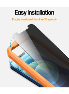 KASTWAVE 3 Pack Designed For Iphone15 Pro Max Privacy Screen Protector Tempered Glass Privacy Protection [9h Hardness],Easy Install Kit,99% HD Bubble Free Case Friendly, Anti Scratch  - Image 3