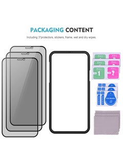 KASTWAVE 3 Pack Designed For Iphone15 Pro Max Privacy Screen Protector Tempered Glass Privacy Protection [9h Hardness],Easy Install Kit,99% HD Bubble Free Case Friendly, Anti Scratch  - Image 2