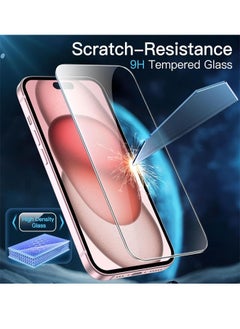 KASTWAVE 3 Pack Designed For Iphone15 Pro Max Privacy Screen Protector Tempered Glass Privacy Protection [9h Hardness],Easy Install Kit,99% HD Bubble Free Case Friendly, Anti Scratch  - Image 4