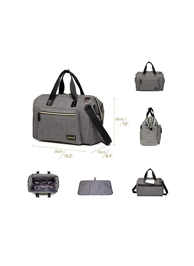 Zera Mom Dad Diaper Bag Grey Pack Of 1 L - pzsku/ZD820F75384A2283DCB6AZ/45/_/1705564442/3145fd43-8ec3-484d-8ad4-d239d24dc8ff