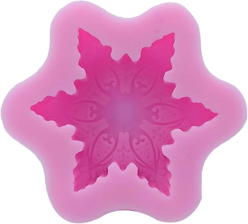 Monqui Christmas Snowflake Silicone Mold for Handmade Soap, Crafts, Candle, Chocolate, Muffins, Ice - Image 5
