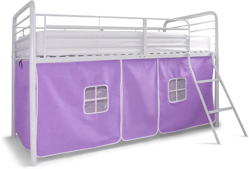 HLS Lilac Bed Tent for Mid Sleeper Beds – Kids Play Tent Room Canopy – Privacy Curtain with Windows – Fits Standard Mid-Sleeper Frame – Girls' Bedroom Accessory - Image 5