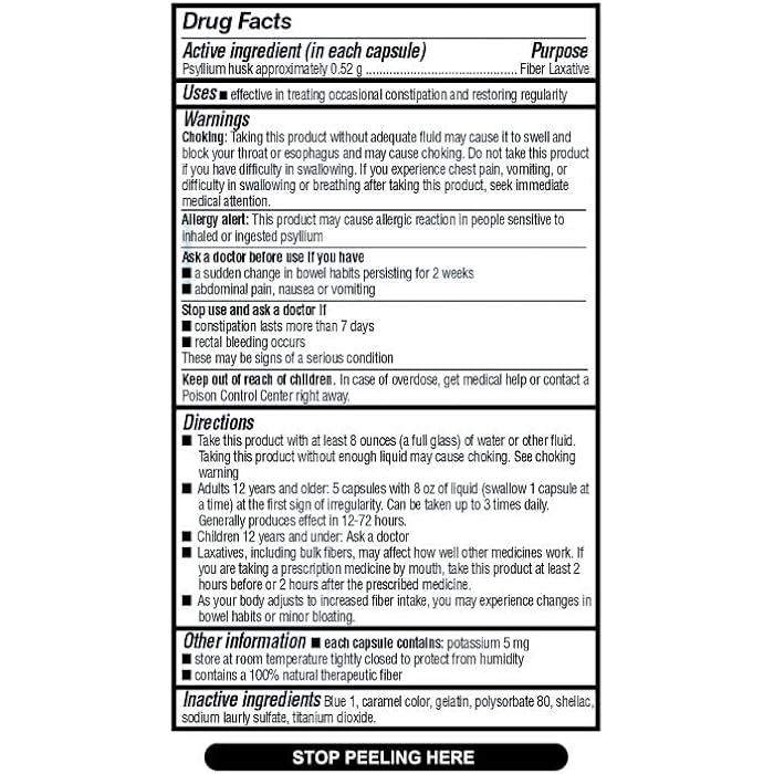 Quality Choice Daily Fiber Capsules for Regularity, 160 Count - Image 5