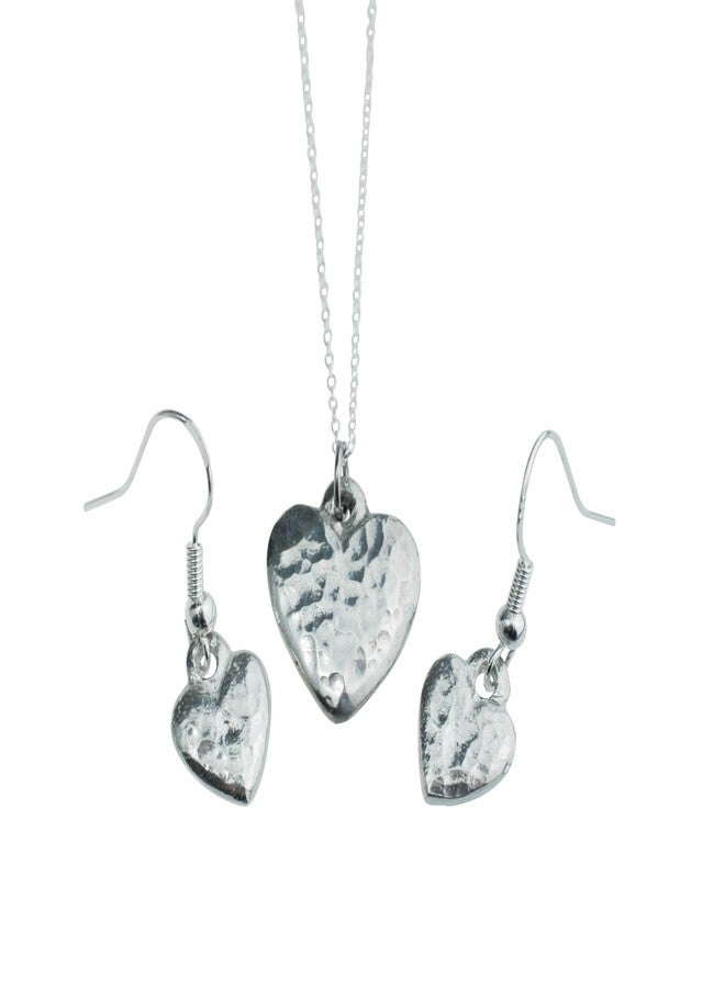 Pirantin 10th Anniversary Pure Tin Pendant and Earring Set - Image 1