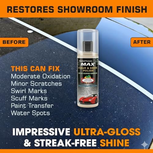 MAX Premium Car Care Kit (Pack of 6 Items of 200 ML Each, 1 Pc Microfiber Cloth 350 GSM, 4 Pcs Foam Applicators and 1 Pc Leather Keychain) for Car Cleaning, Washing, Conditioning, Rubbing and Polishing - Image 5