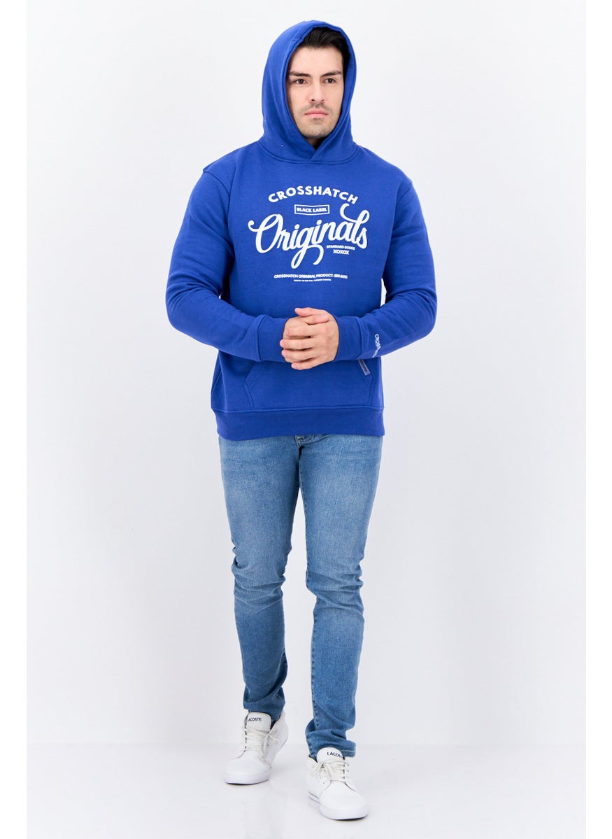 Men Hooded Graphic Print Long Sleeves Sweatshirt, Blue - pzsku/ZD821333470E1BAA1043FZ/45/_/1738764620/95df1f0c-e9fd-4e60-9442-4b3d12cca187