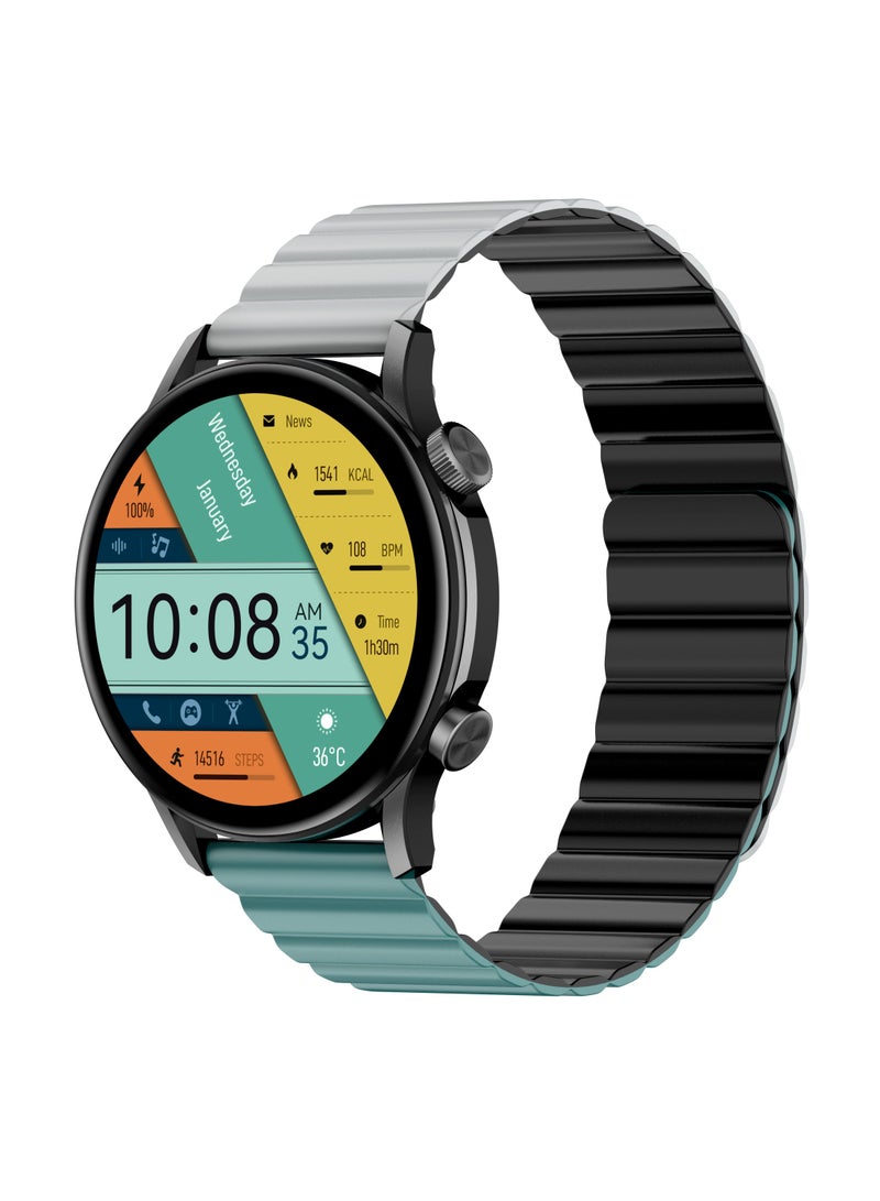 KIESLECT KR Pro LTD Smartwatch 1.43" AMOLED HD Display, AOD, IP68 Waterproof, Heart Rate Alerts, Android & iOS Compatible Grey - Image 1