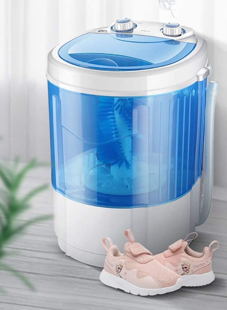 Portable Shoe Washer Machine Small Household Lazy People Brush Shoes Washing Shoes UV Bacteriostasis Washing Machine Mini,Blue  - Image 1