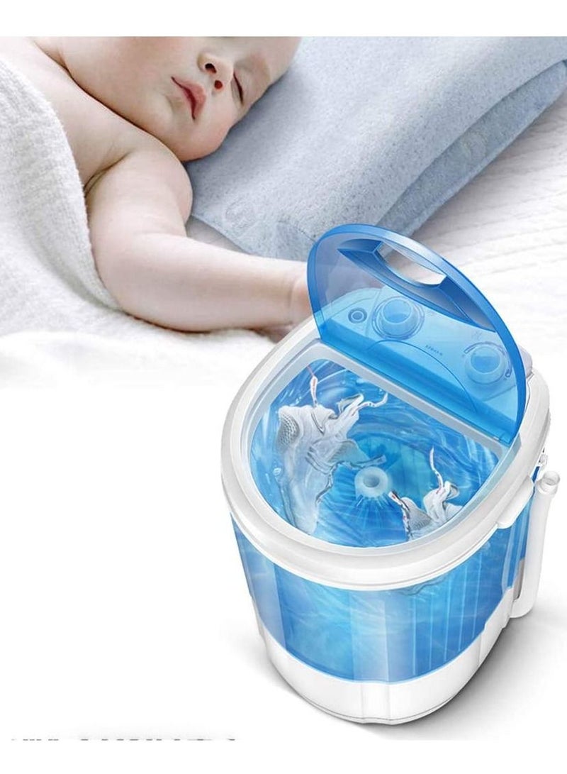 Portable Shoe Washer Machine Small Household Lazy People Brush Shoes Washing Shoes UV Bacteriostasis Washing Machine Mini,Blue  - Image 4