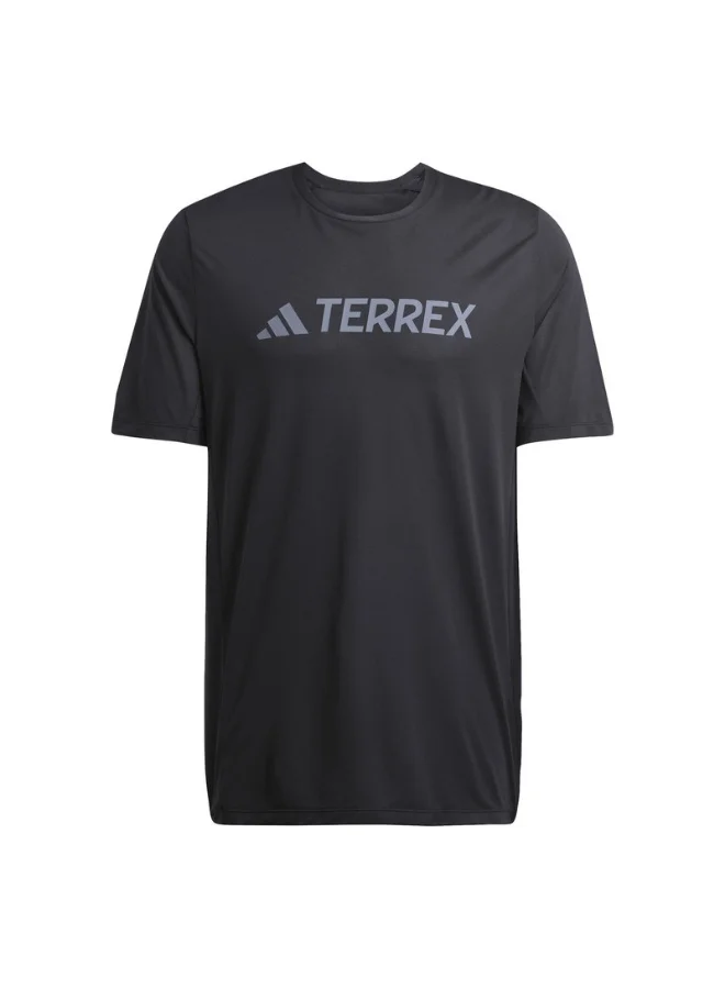 Adidas Adidas Mt Log Tech T Black T-Shirt (Short Sleeve) T-Shirts For Men