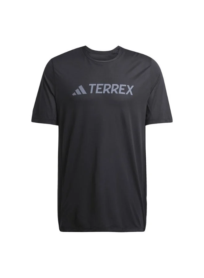 اديداس تيشيرت رجالي أسود بأكمام قصيرة من