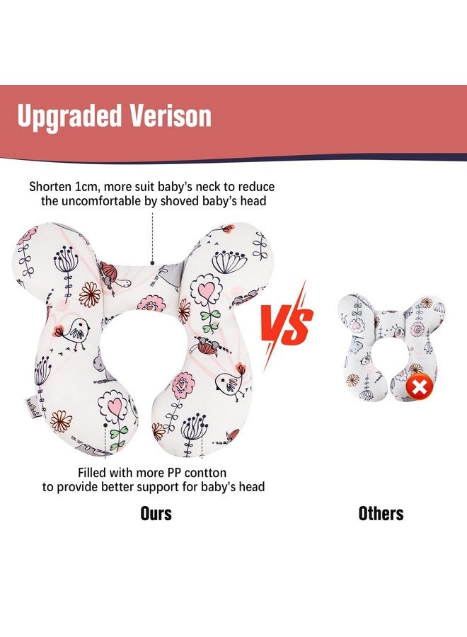 KAKIBLIN Baby Neck Pillow, Upgraded Baby Support Pillow,Babies Head Pillow,Neck Support Pillow for for Car Seat,Pushchair,Travel (Hippo) - Image 5