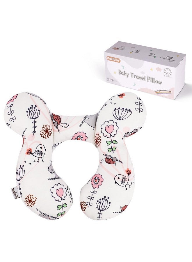 KAKIBLIN Baby Neck Pillow, Upgraded Baby Support Pillow,Babies Head Pillow,Neck Support Pillow for for Car Seat,Pushchair,Travel (Hippo) - Image 1